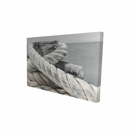 FONDO 20 x 30 in. Twisted Boat Rope-Print on Canvas FO2790055